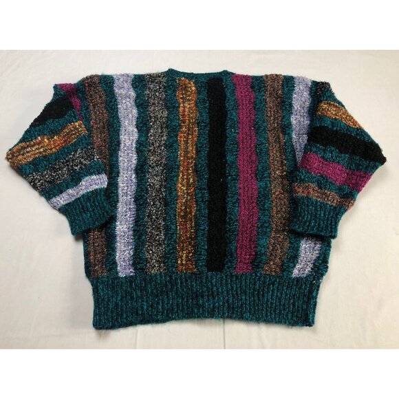 Jocelyn Smith Sweater Cardigan Woman Multicolor Embroidered Knit Size Large - Picture 7 of 8